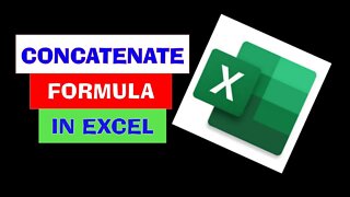 Concatenate Formula In Excel / Microsoft Excel Tutorial