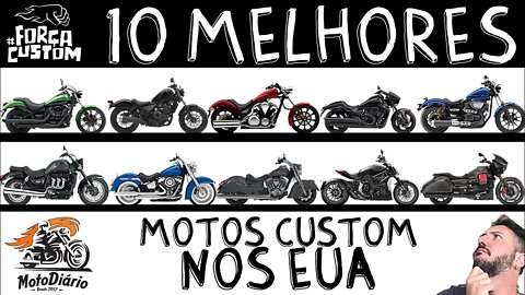 As 10 melhores motos Custom vendidas nos EUA!!