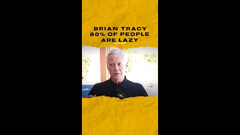 #braintracy 80% of people are lazy. 🎥 @paradox