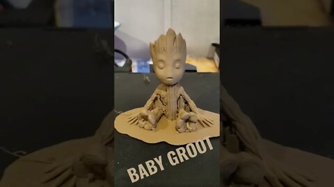 Baby groot 3d printed air plant holder