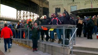 Short lines for Black Friday at Bayshore, but hundreds show up at Lakefront Brewery