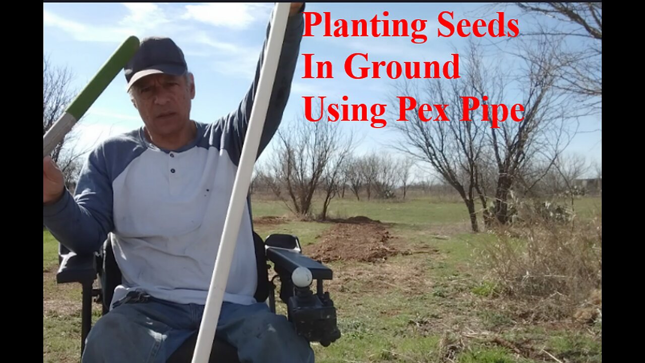 Planting Seeds In Ground Using Pex Pipe