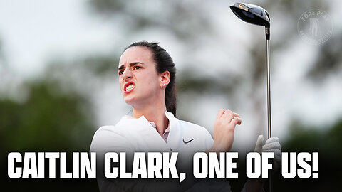 Caitlin Clark Almost Takes Out A Fan With Shanked Tee Shot