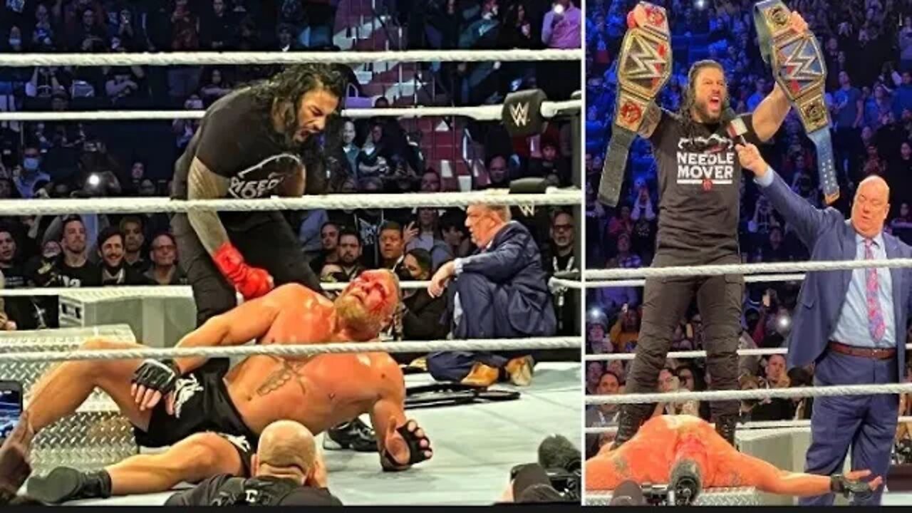 ROMAN REIGNS ATTACK BROCK LESNAR// Roman Reigns Destroys Brock Lesnar // Roman Reigns Attitude🔥👿⚡💯#⃣