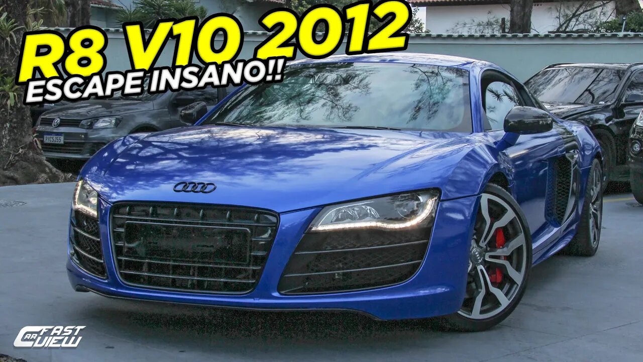 AUDI R8 V10 5.2 FSI 2012 DE 525 CAVALOS, ESCAPE INSANO E MAIS BLINDADOS NO RIO DE JANEIRO!