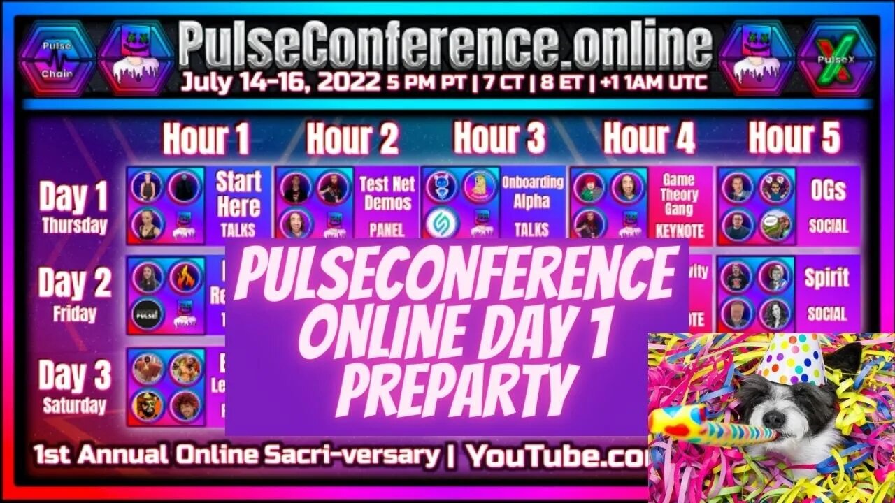 PulseConference Online Day 1 PreParty, Liquid Loans Sac Update, Crypto & Stock Market News!