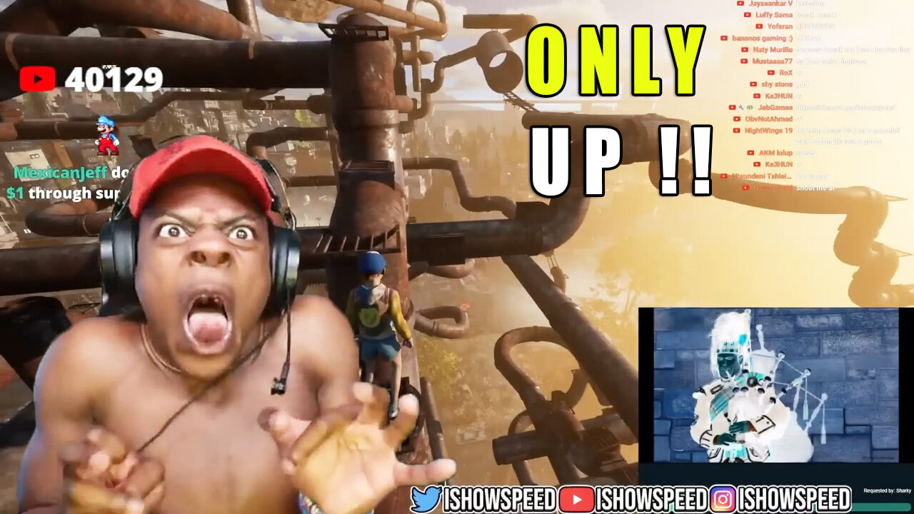 IshowSpeed playing Only Up | Funny moments