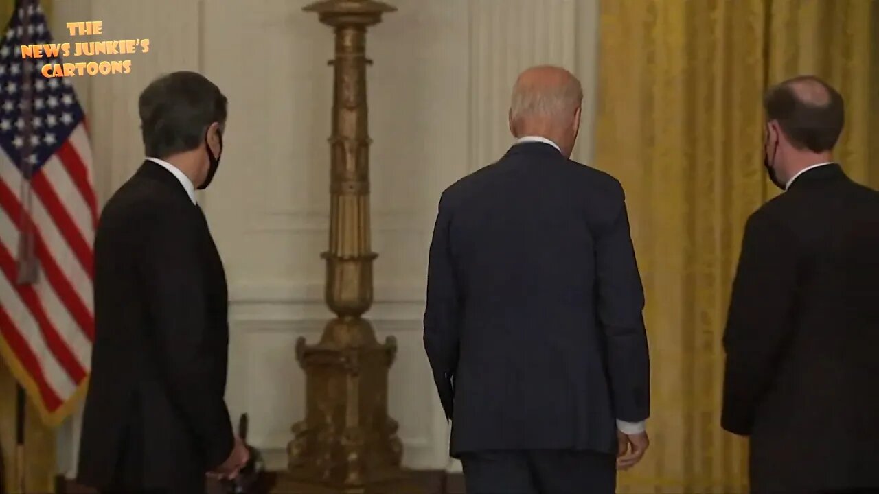 Biden takes pre-selected questions and leaves the rest of reporters with no answers.