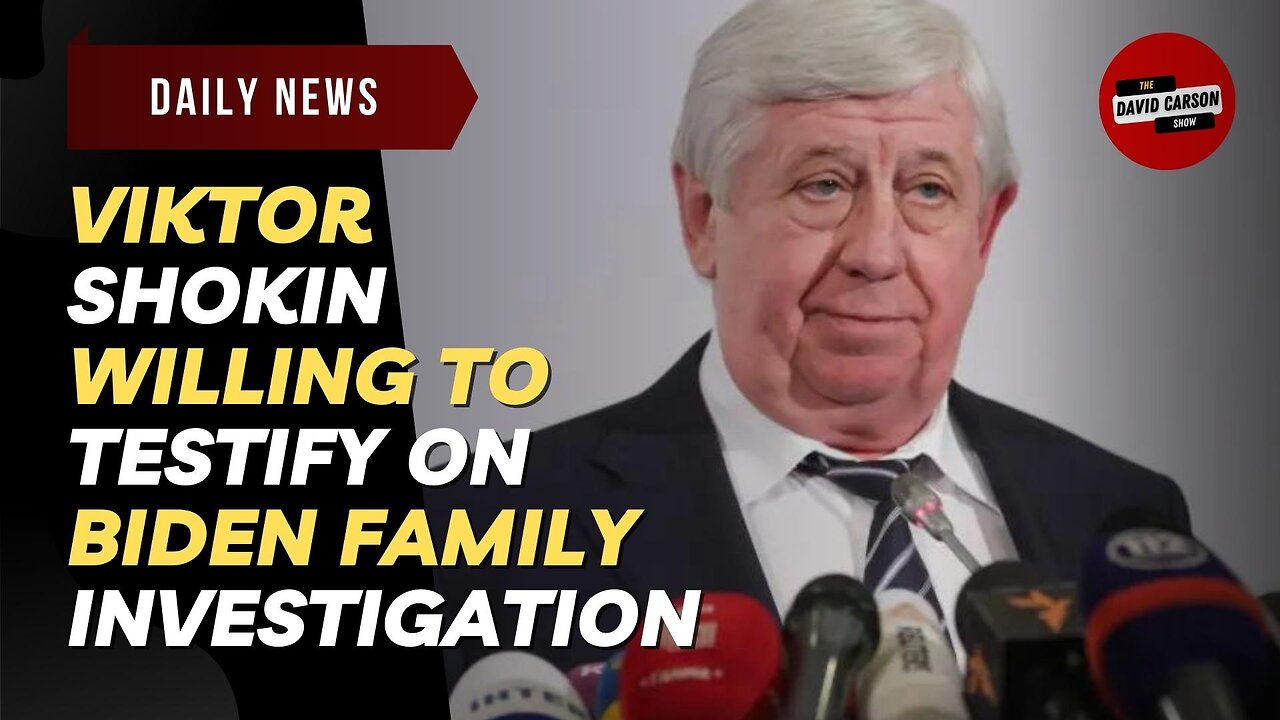 Viktor Shokin Willing To Testify On Biden Family Investigation