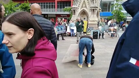 Masks - Leicester anti-lockdown protest