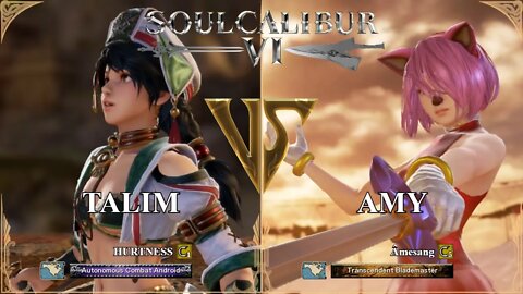 Talim (HURTNESS) VS Amy (Âmesang) (SoulCalibur™ VI: Online)