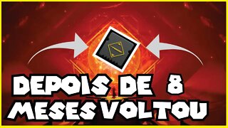 DESTINY 2 │ VISITE A ADA 1 HOJE DEPOIS DE 8 MESES ESSE MOD VOLTA AO JOGO