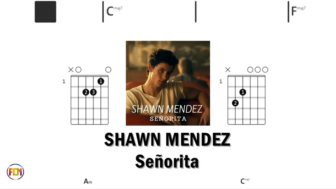 SHAWN MENDEZ Señorita - (Chords & Lyrics like a Karaoke) HD