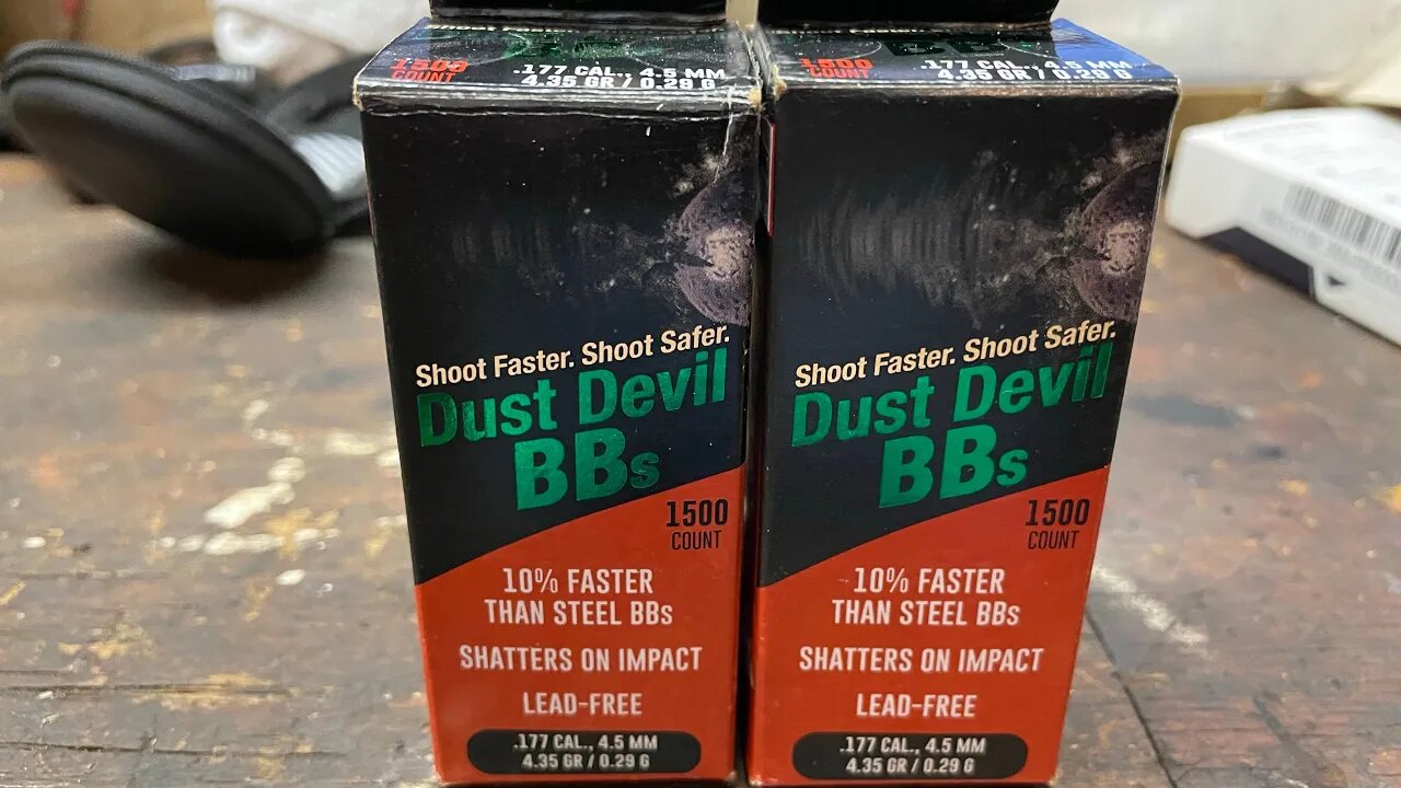 Frangible bb’s? Dust devil test and review