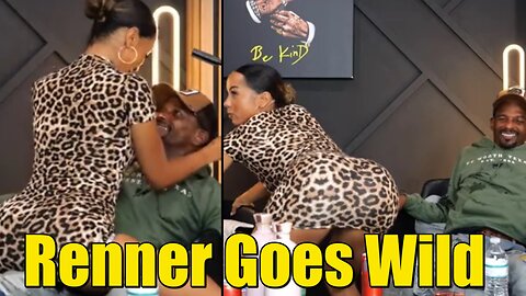 Drunk Brittany Renner Gives Charleston White A Lap Dance, Snaps On Host, Throws Water On The Panel