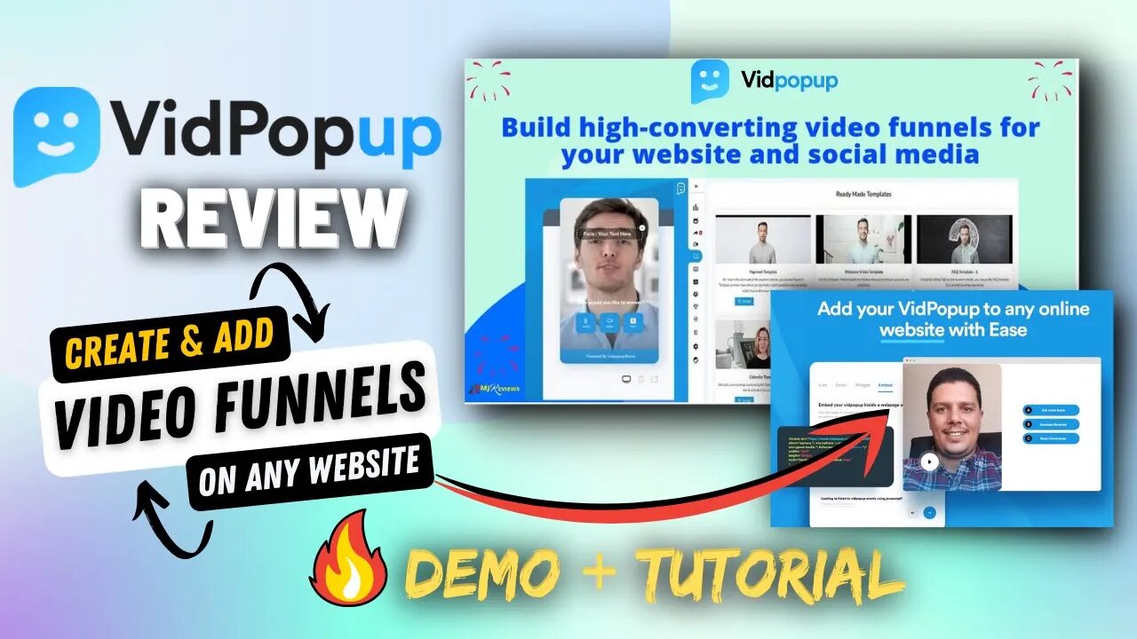 Vidpopup Review, Demo + Tutorial | Create Video Funnels & Add in Any Website | VideoAsk Alternative