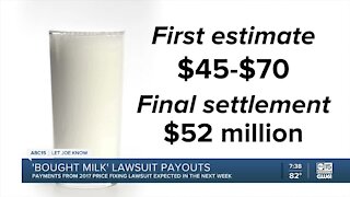 'Bought Milk' settlement lawsuit payouts expected soon