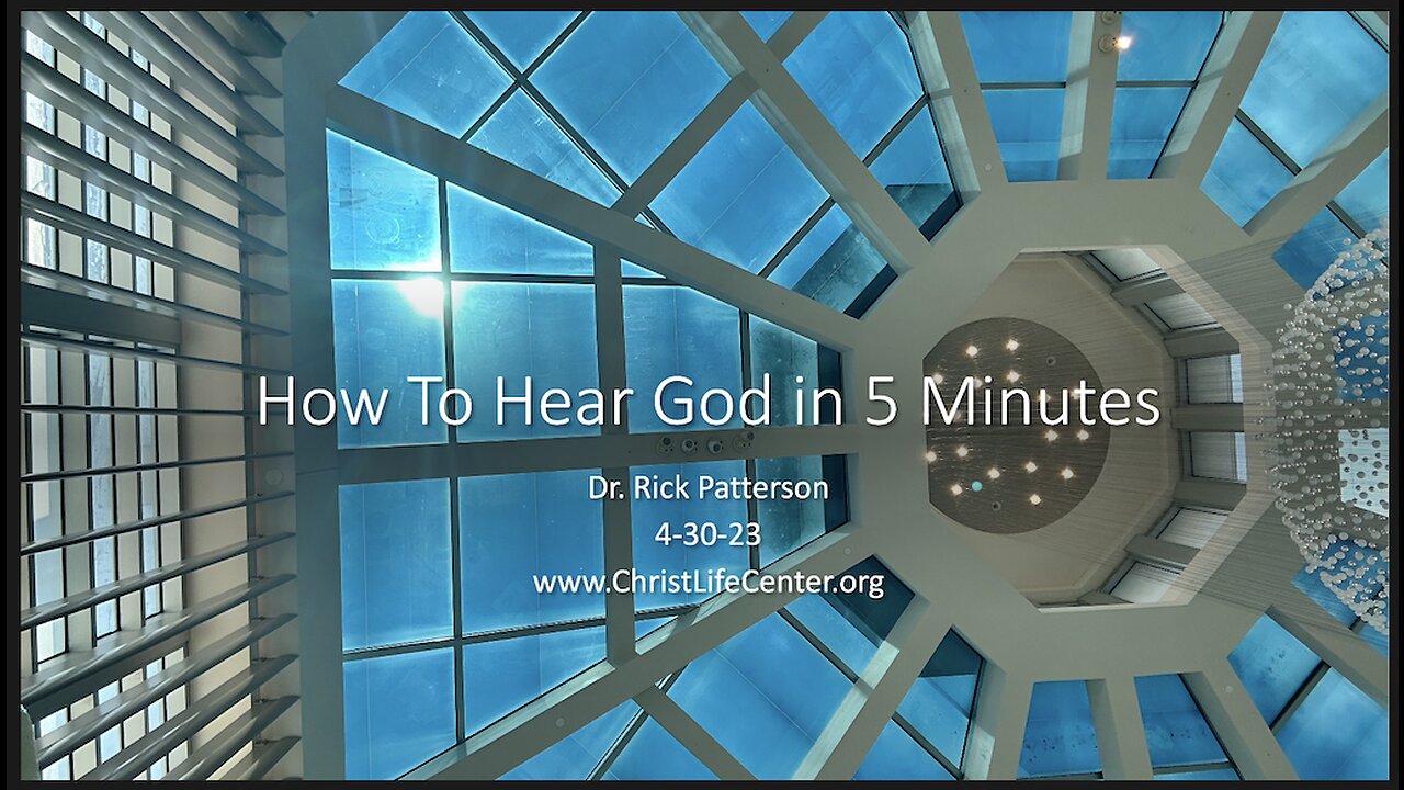 How To Hear God in 5 Minutes