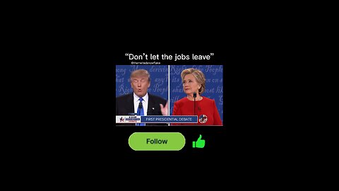 “Don’t let the jobs leave” Donald Trump