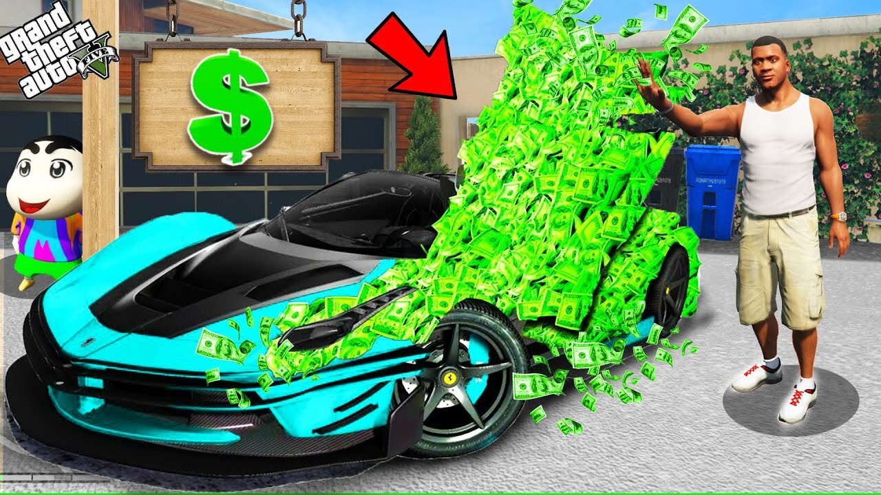 GTA 5 : Whatever I Touch Turns Into Money In Los Santos In GTA 5 !(GTA 5 Mods)