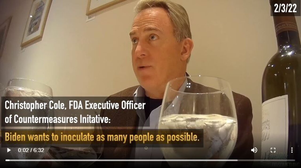 Project Veritas Exposes FDA Official Christopher Cole