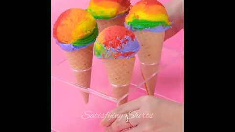 🌈🍦🧁creamy.. #shorts #trending #satisfying #viral #relaxing #try #challenge #cake #new #delicious