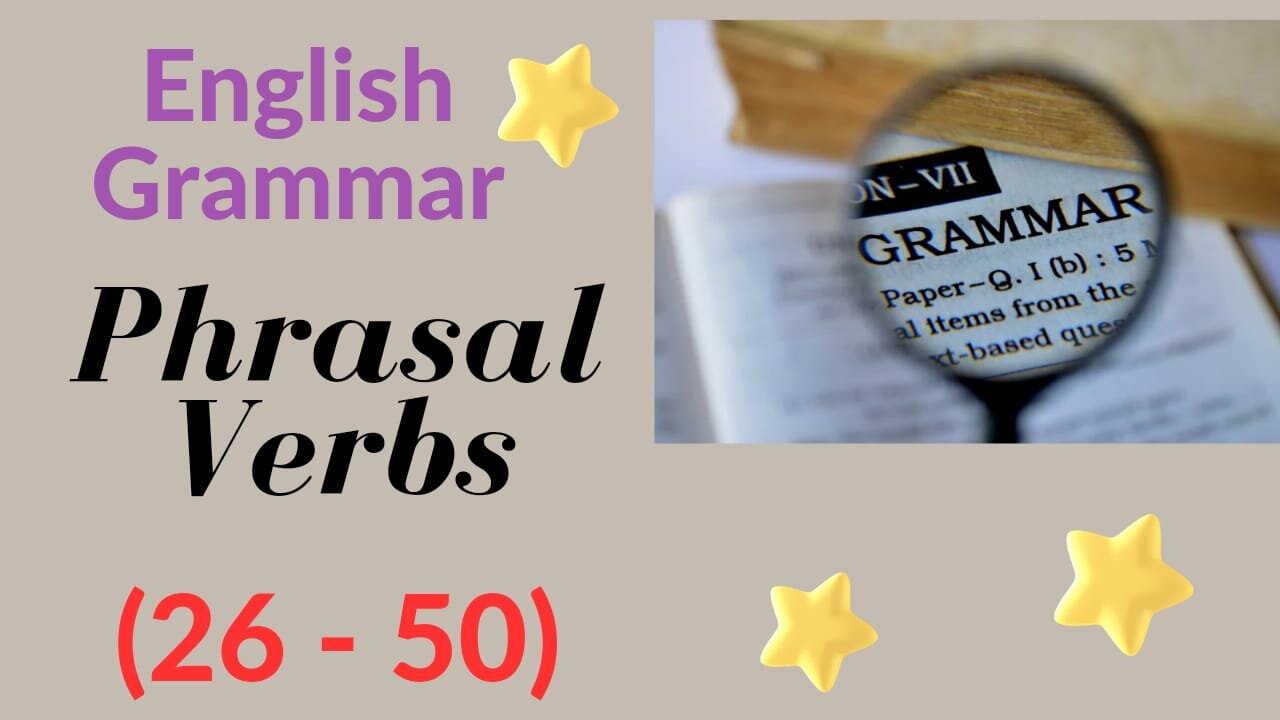 Phrasal verbs || Sentences || Grammar