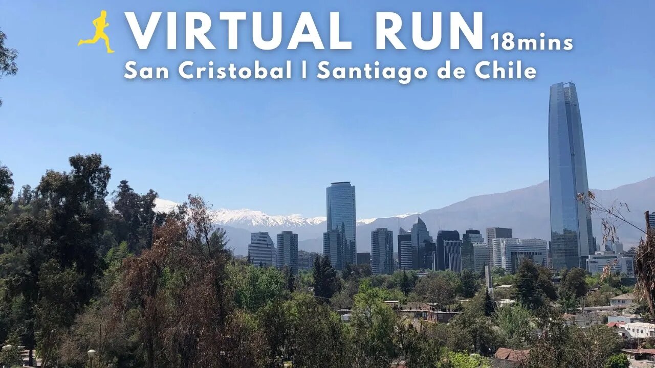 Virtual Running tour of San Cristobal, Santiago de Chile