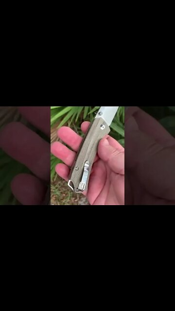 Kizer T1 Uli Hennicke design micarta scales w/154cm blade