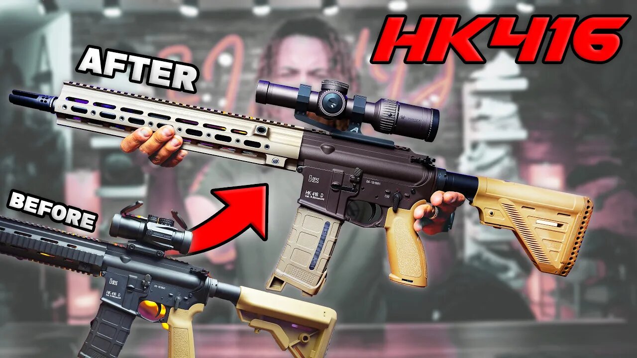 Hk 416D CAG Clone Build | Cerakote , Geissele SMR Rail , and More !