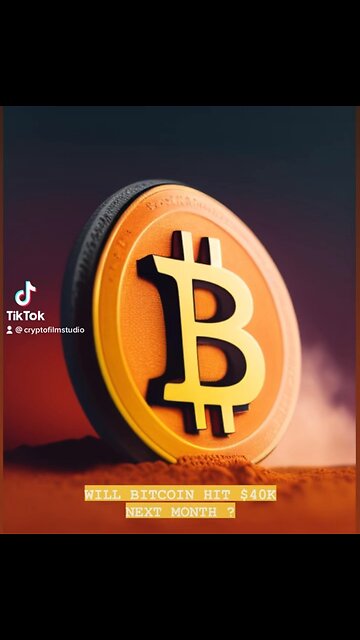 WILL BITCOIN HIT $40k next MONTH