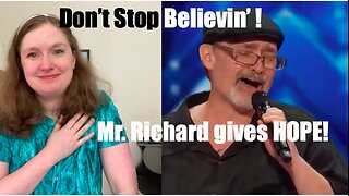 Don't Stop Believin' - America's Got Talent Mr. Richard gives hope!