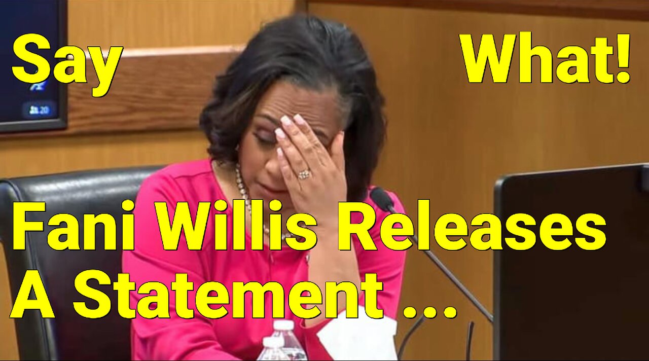 Fani Willis Releases A Statement Rejecting The Conflict Of Interest.