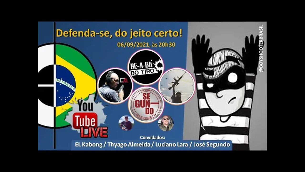 LIVE: Defenda-se, do jeito certo - com Luciano Lara, Thyago Almeida, José Segundo e EL Kabong