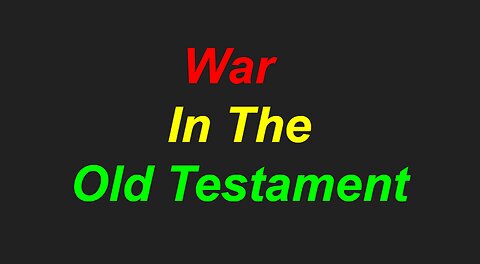 War In The Old Testament