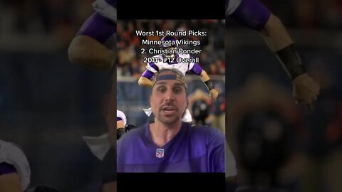 Christian Ponder Worst Draft Pick Ever? #shorts