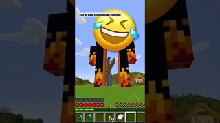 MINECRAFT: ATHOS FOI CORTADO NO MEIO!! #shorts