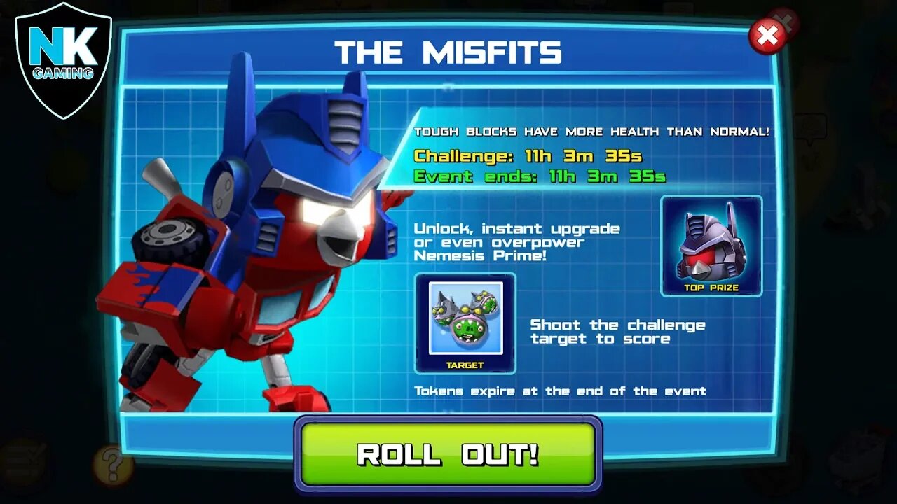 Angry Birds Transformers - The Misfits - Day 6 - Featuring Slipstream