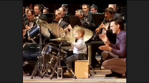 Three Year Old Drummer Drops A Stick But Recovers Like A Pro