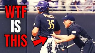 College Umpire PUSHES Player After They Admire MASSIVE Home Run | This Has To Stop