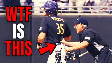 College Umpire PUSHES Player After They Admire MASSIVE Home Run | This Has To Stop