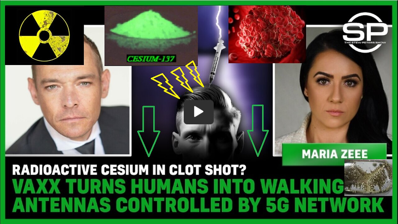 😱😱😱5G/Vaxx Turns Humans Into WALKING ANTENNAS. Radioactive Cesium In Clot Shot?💥💥💥