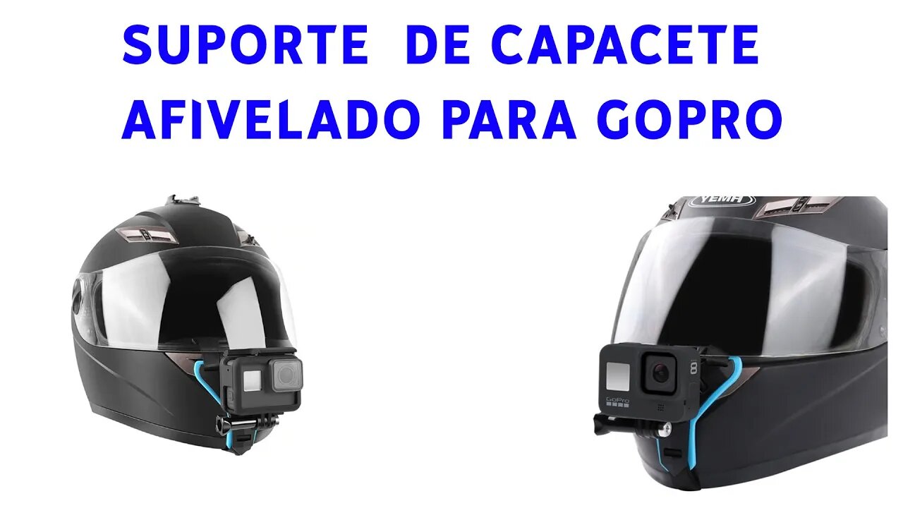 SUPORTE DE CAPACETE PARA GOPRO HERO, JSCAM, ATRIO, EKEN, XIAOMI, YI, ENTRE OUTRAS