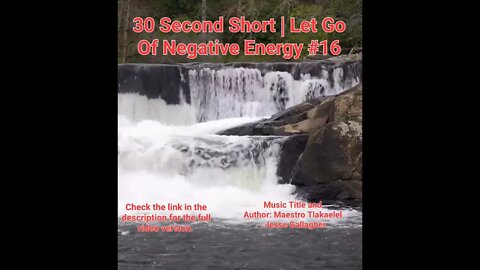 30 Second Short Of Let Go Of Negative Energy | #meditation #shorts #shortsvideo #waterfall #16