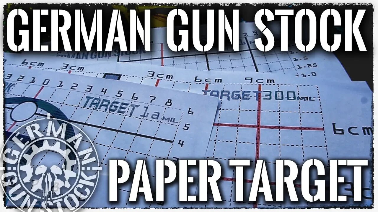 German Gun Stock - Paper Targets *English*