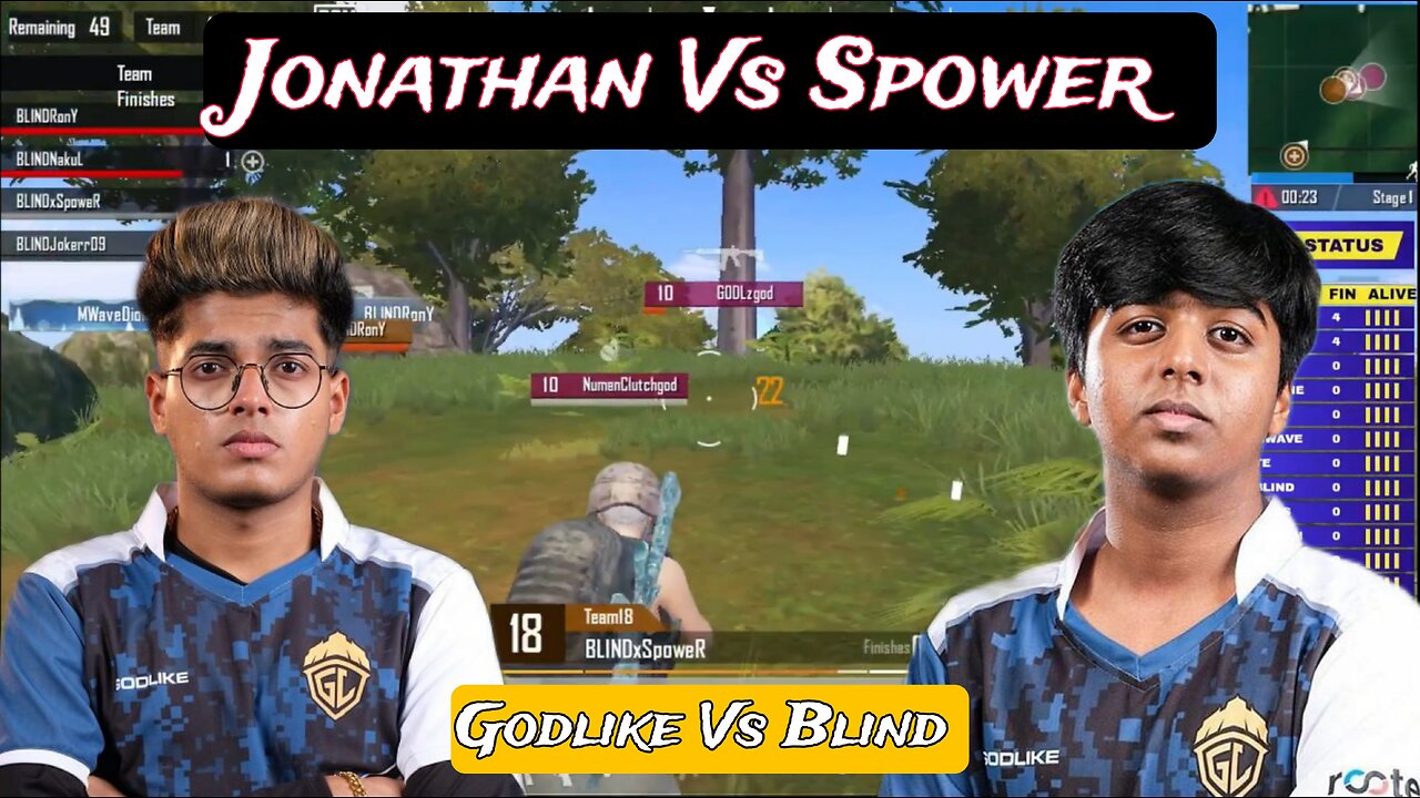 Godlike Vs Blind 4v4 Fight 🤯 Skyesports Championship 🏆