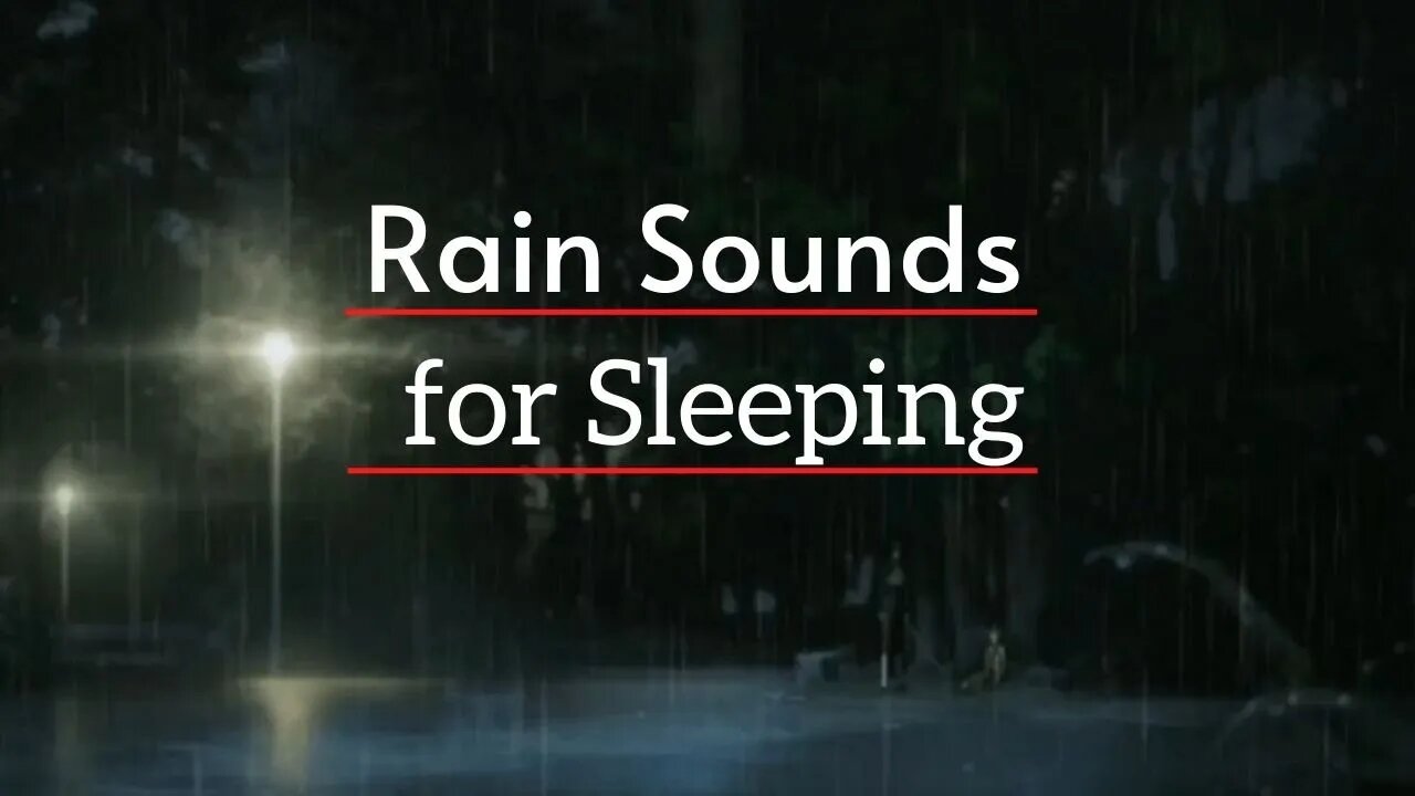 Sleep Fast in 5 Minutes with Gentle Night Rain, Rain Sounds for Sleeping, Relax, Study, Insomnia