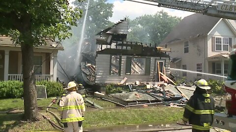 Cleveland firefighters respond to house explosion