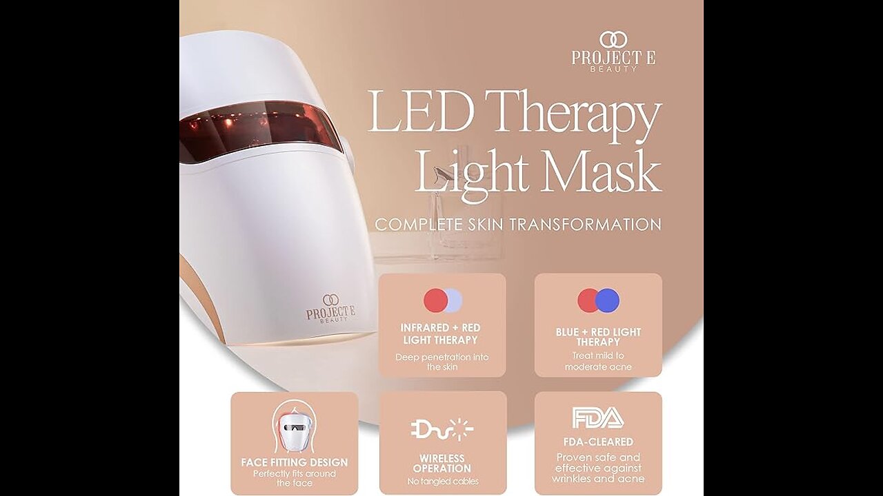 Infrared LED Light Therapy Mask