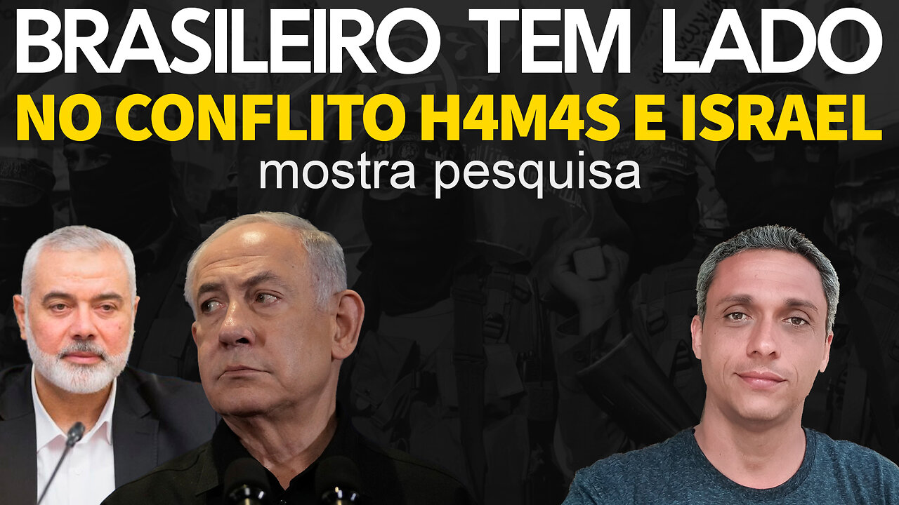 Urgente! Pesquisa mostra de que lado o povo brasileiro está na guerra Israel e H4m4s